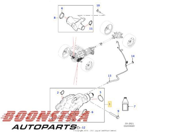 Transfer Case JAGUAR F-PACE (X761)