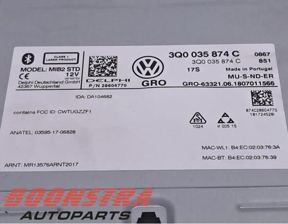 P19372896 Rechner Navigationssystem VW Tiguan II (AD) 3Q0035874C