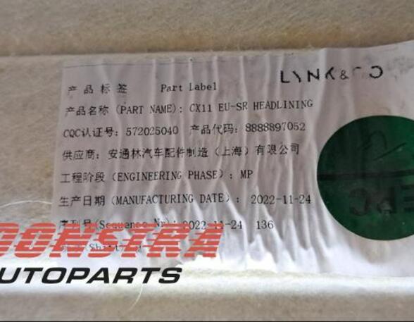 Front Interior Roof Trim Panel LYNK & CO 1