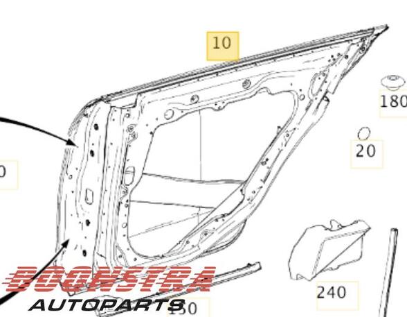 Door MERCEDES-BENZ CLS (C218)