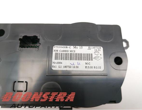 Bedienelement für Klimaanlage Renault Captur I H5, J5 275105430R P21758431