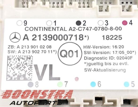 Zentralverriegelung links Mercedes-Benz CLS C257 A2139027011 P19296722