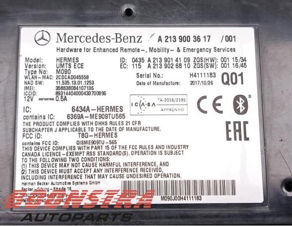 Control unit Bluetotoh MERCEDES-BENZ GLE (W166), MERCEDES-BENZ GLE Coupe (C292)