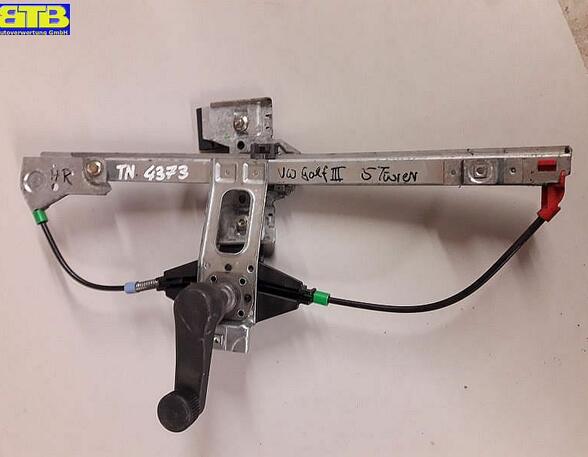Fensterheber rechts hinten manuell mit Kurbel 1H4839402B VW GOLF III (1H1) 1.6 55 KW