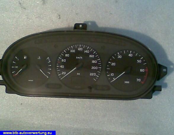 Tachometer Tank  Temperatur  Drehzahl und km/h Anzeige RENAULT MEGANE I (BA0/1_) 1.6 I (BA0L) 55 KW