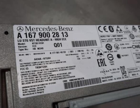 Audio Amplifier MERCEDES-BENZ A-CLASS (W177), MERCEDES-BENZ A-CLASS Saloon (V177)