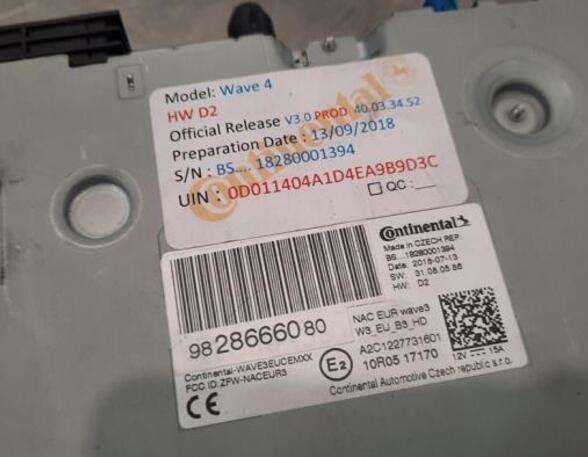 Audio Amplifier PEUGEOT 508 II (FB_, FH_, F3_)