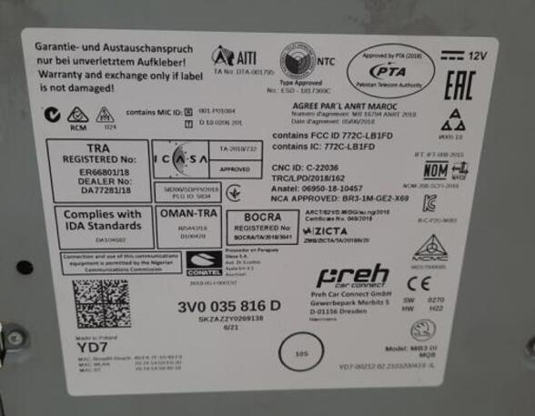 Audio Amplifier SKODA KODIAQ (NS7, NV7, NS6)