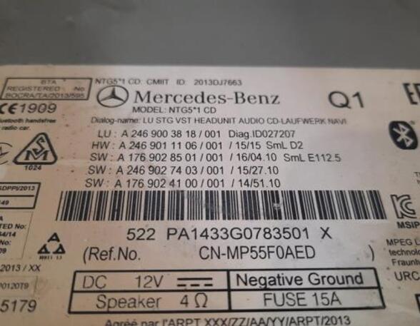 Audio Amplifier MERCEDES-BENZ A-CLASS (W176)