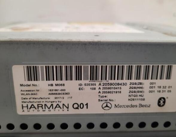 Audio Amplifier MERCEDES-BENZ GLC Coupe (C253)