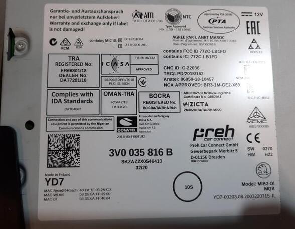 Audio-Versterker SKODA SCALA (NW1), SKODA KODIAQ (NS7, NV7, NS6)