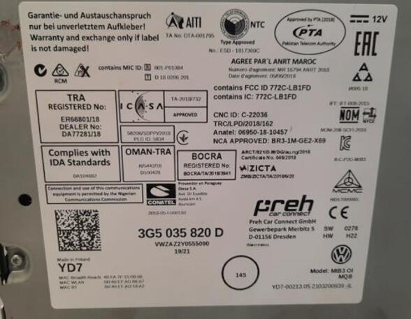 Audio Amplifier VW T-ROC (A11, D11)