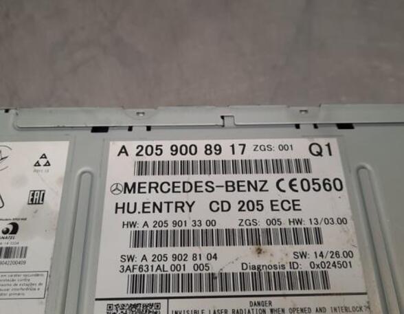 
Audio-Verstärker Mercedes-Benz C-Klasse W205 A2059008917 P19287025
