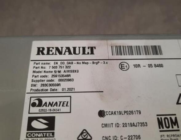 Audio Amplifier RENAULT CAPTUR II (HF_)