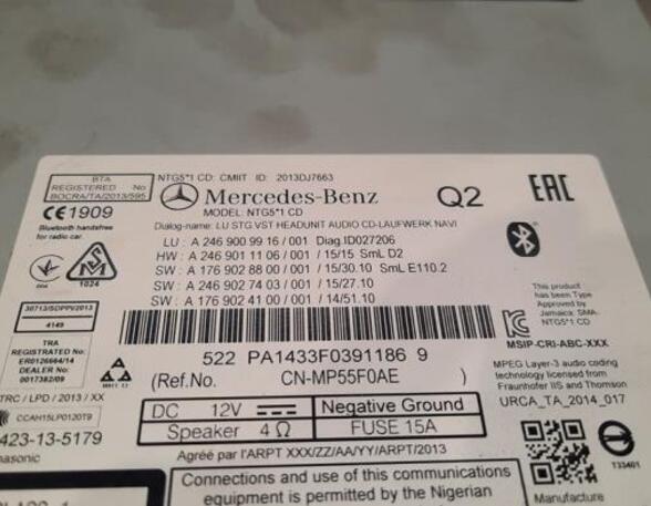 CD-Radio Mercedes-Benz A-Klasse W176 A2469009916 P21131146