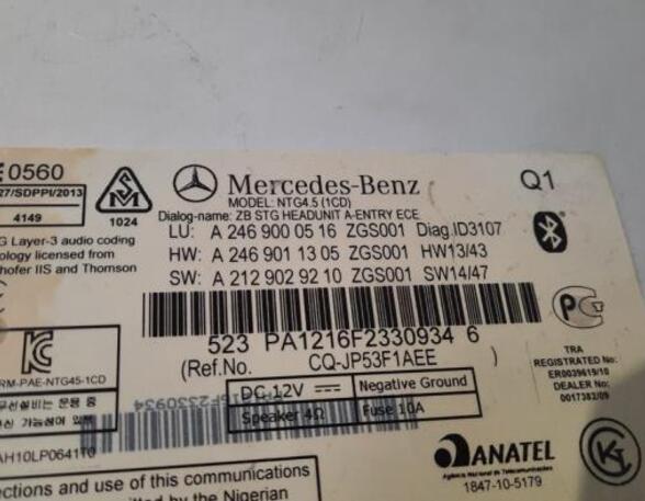 Radio Mercedes-Benz A-Klasse W176 A2469000516 P15234685