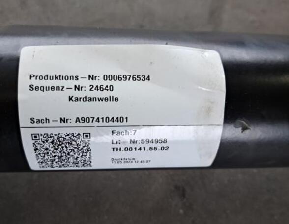 Cardan Shaft (drive Shaft) MERCEDES-BENZ SPRINTER 3,5-t Van (B907, B910)