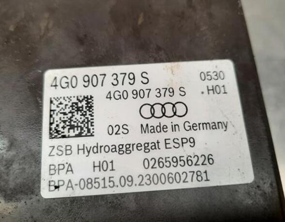 ABS Hydraulisch aggregaat AUDI A6 Avant (4G5, 4GD, C7), AUDI A6 Allroad (4GH, 4GJ, C7), AUDI A7 Sportback (4GA, 4GF)