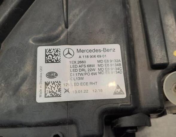 Hauptscheinwerfer links Mercedes-Benz CLA Shooting Brake X118 A1189063101 P19396809