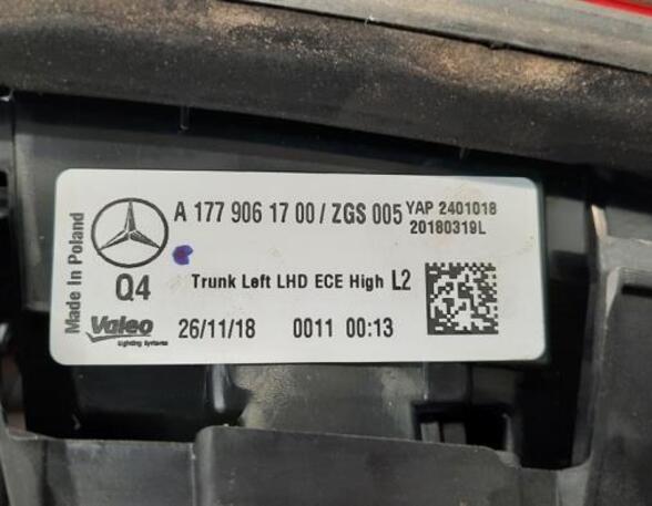 Rückleuchte links Mercedes-Benz A-Klasse W177 A1779061700 P20374267