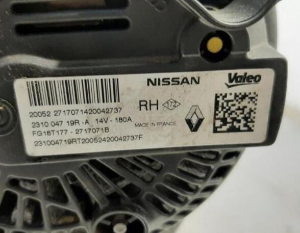 Alternator NISSAN QASHQAI II SUV (J11, J11_)