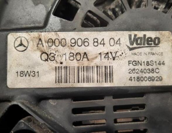 Dynamo (Alternator) MERCEDES-BENZ SPRINTER 3-t Bus (906)