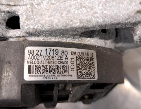 Alternator PEUGEOT 3008 SUV (MC_, MR_, MJ_, M4_)