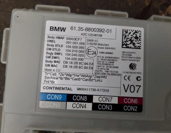 Fuse Box BMW X3 (G01, F97)