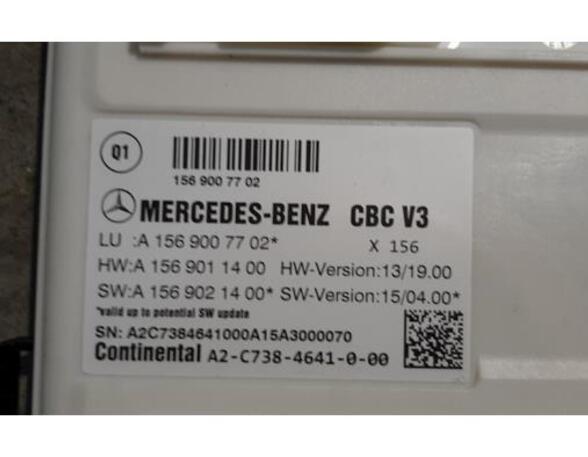 Fuse Box MERCEDES-BENZ GLA-CLASS (X156)