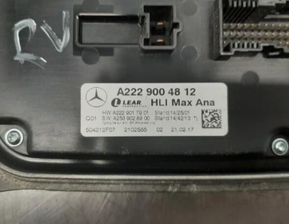 Control unit MERCEDES-BENZ GLC (X253), MERCEDES-BENZ GLC Coupe (C253)