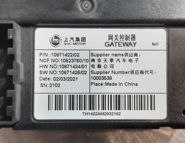 Control unit MG MG HS