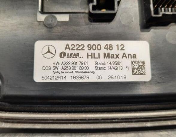 Control unit MERCEDES-BENZ GLC (X253), MERCEDES-BENZ GLC Coupe (C253)