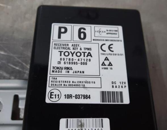 Regeleenheid TOYOTA PRIUS PLUS (_W4_), TOYOTA Prius Plus (_W4_)