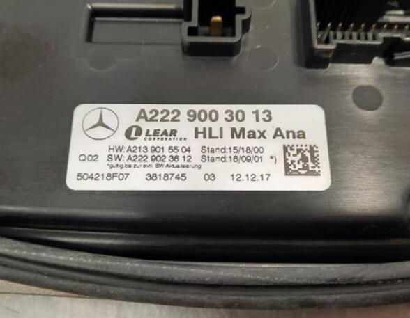 Regeleenheid MERCEDES-BENZ S-CLASS (W222, V222, X222), MERCEDES-BENZ S-CLASS (W221)