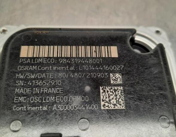 Control unit PEUGEOT 308 III (FB_, FH_, FP_, F3_, FM_)