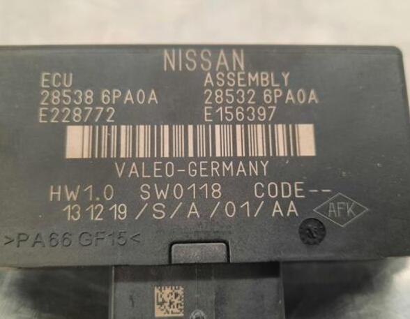 Control unit NISSAN JUKE (F16_)