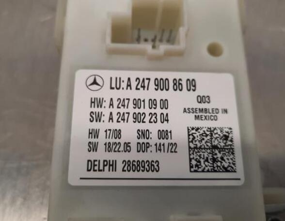 Control unit for lighting MERCEDES-BENZ EQA (H243)