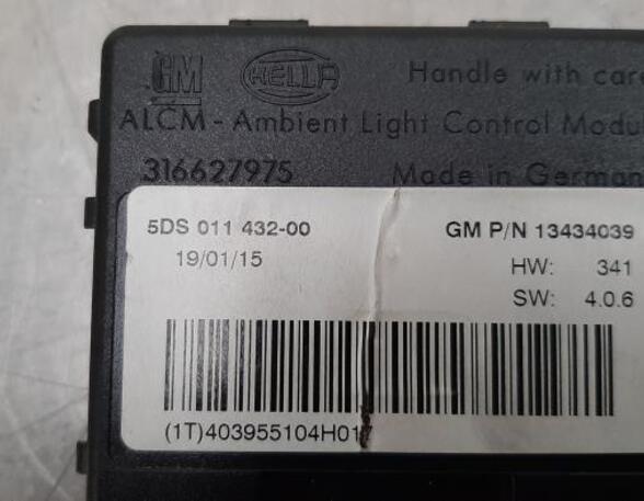 Control unit for lighting OPEL ADAM (M13)