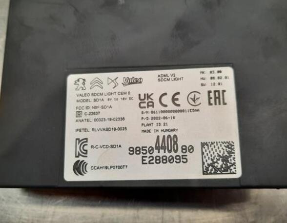 Control unit for lighting PEUGEOT 308 III (FB_, FH_, FP_, F3_, FM_)