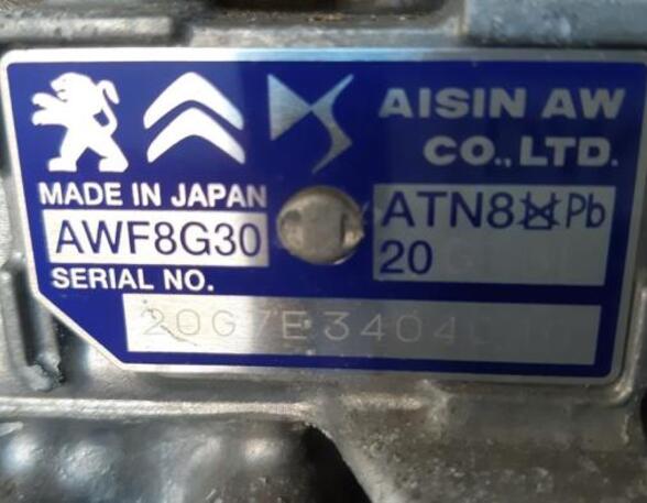 Automatic Transmission DS DS 4 II (F_, FB_, F3_)