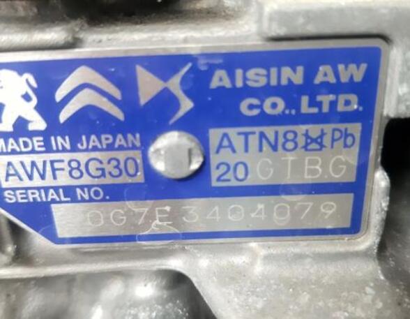 Automatic Transmission DS DS 4 II (F_, FB_, F3_)