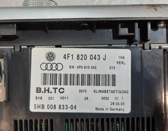 Heizungsbetätigung (Konsole) Audi A6 Avant 4F, C6 4F1820043J P19052583