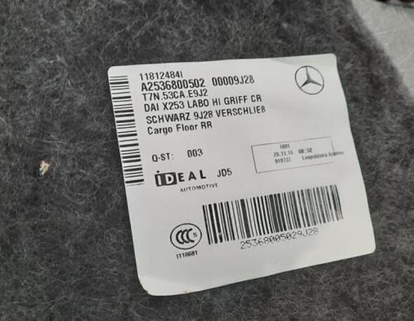 Trunk Floor Mat Carpet MERCEDES-BENZ GLC (X253), MERCEDES-BENZ GLC Coupe (C253)