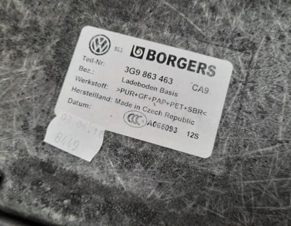 Trunk Floor Mat Carpet VW PASSAT B8 Variant (3G5, CB5)