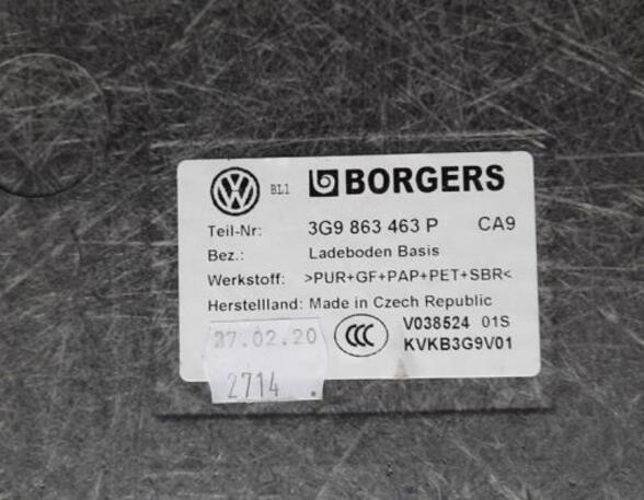 Trunk Floor Mat Carpet VW PASSAT B8 Variant (3G5, CB5), VW PASSAT ALLTRACK B8 Variant (3G5, CB5)