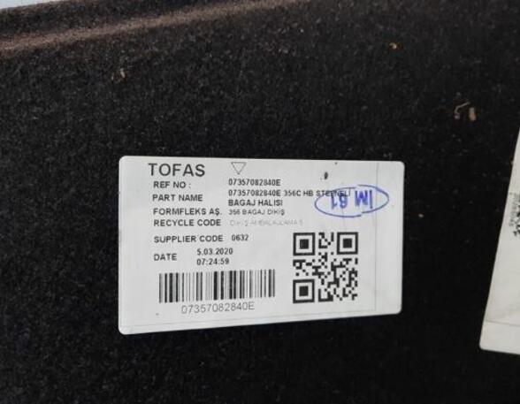 Trunk Floor Mat Carpet FIAT TIPO Estate (356_), FIAT TIPO Hatchback (356_)