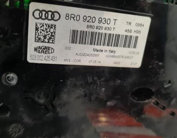 Toerenteller AUDI Q5 (8RB), AUDI Q5 Van (8RB)