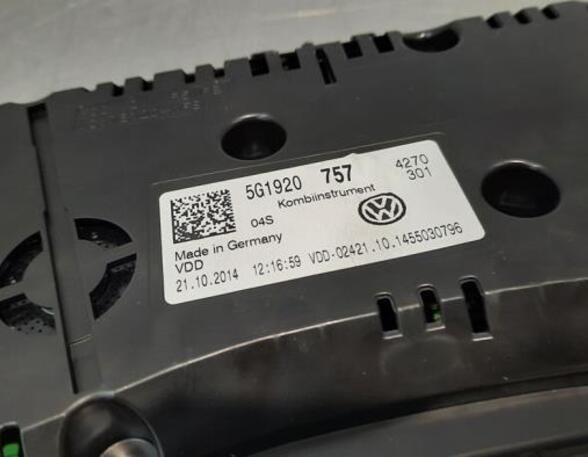 Toerenteller VW GOLF VII (5G1, BQ1, BE1, BE2)