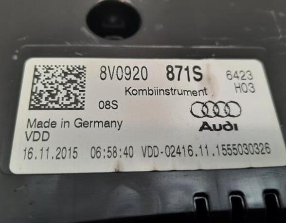 Toerenteller AUDI A3 Sportback (8VA, 8VF)