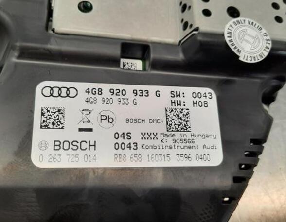 
Drehzahlmesser Audi A6 Avant 4G, C7 4G8920934H P20895618
